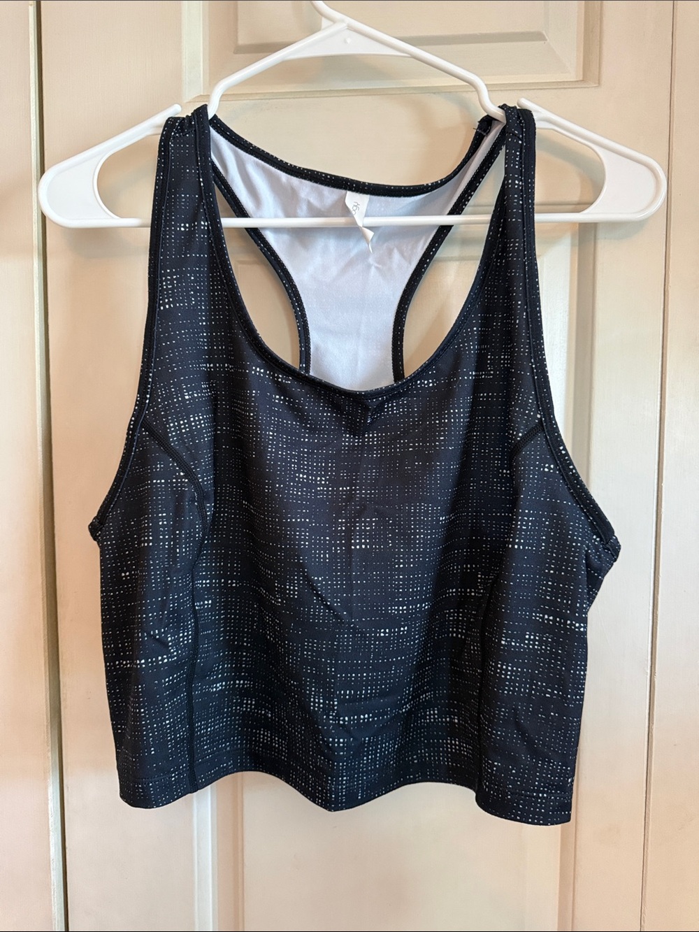 Ideology Black Dotted Racerback Sports Tank